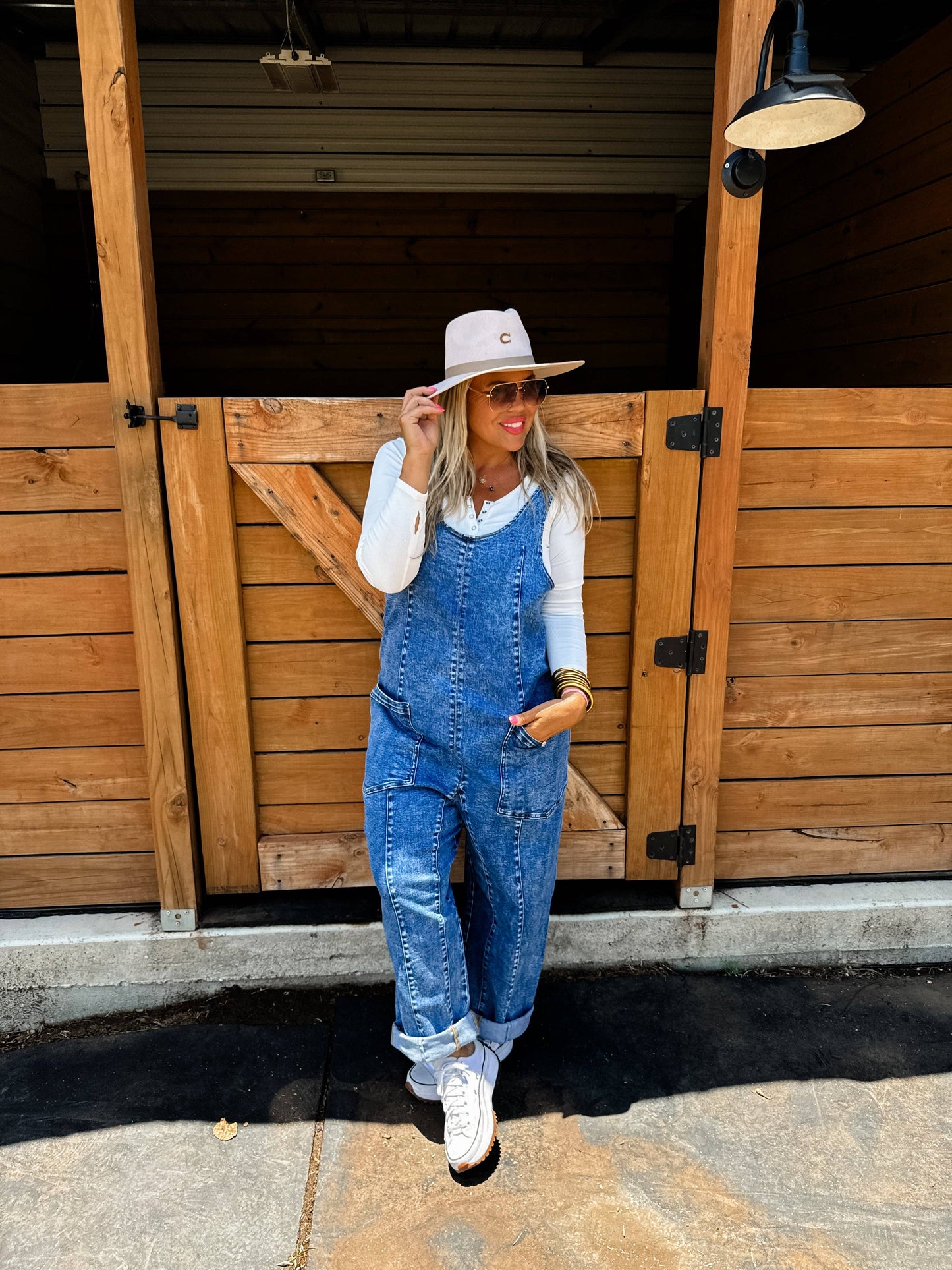 Sunny Days Denim Overalls