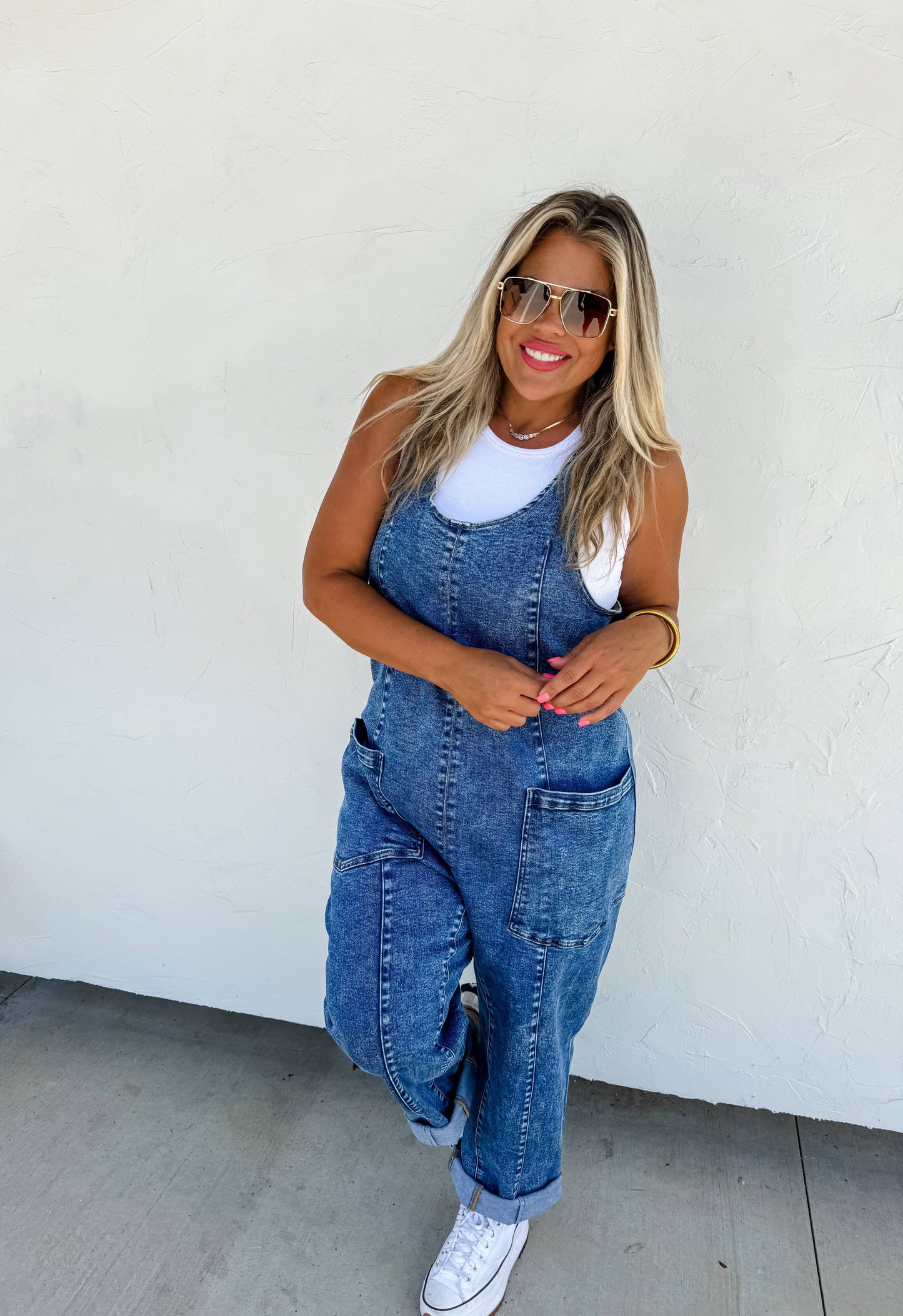 Sunny Days Denim Overalls