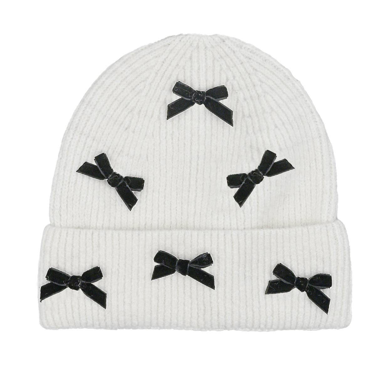 Mini Velvet Bow Cuff C.C Beanie
