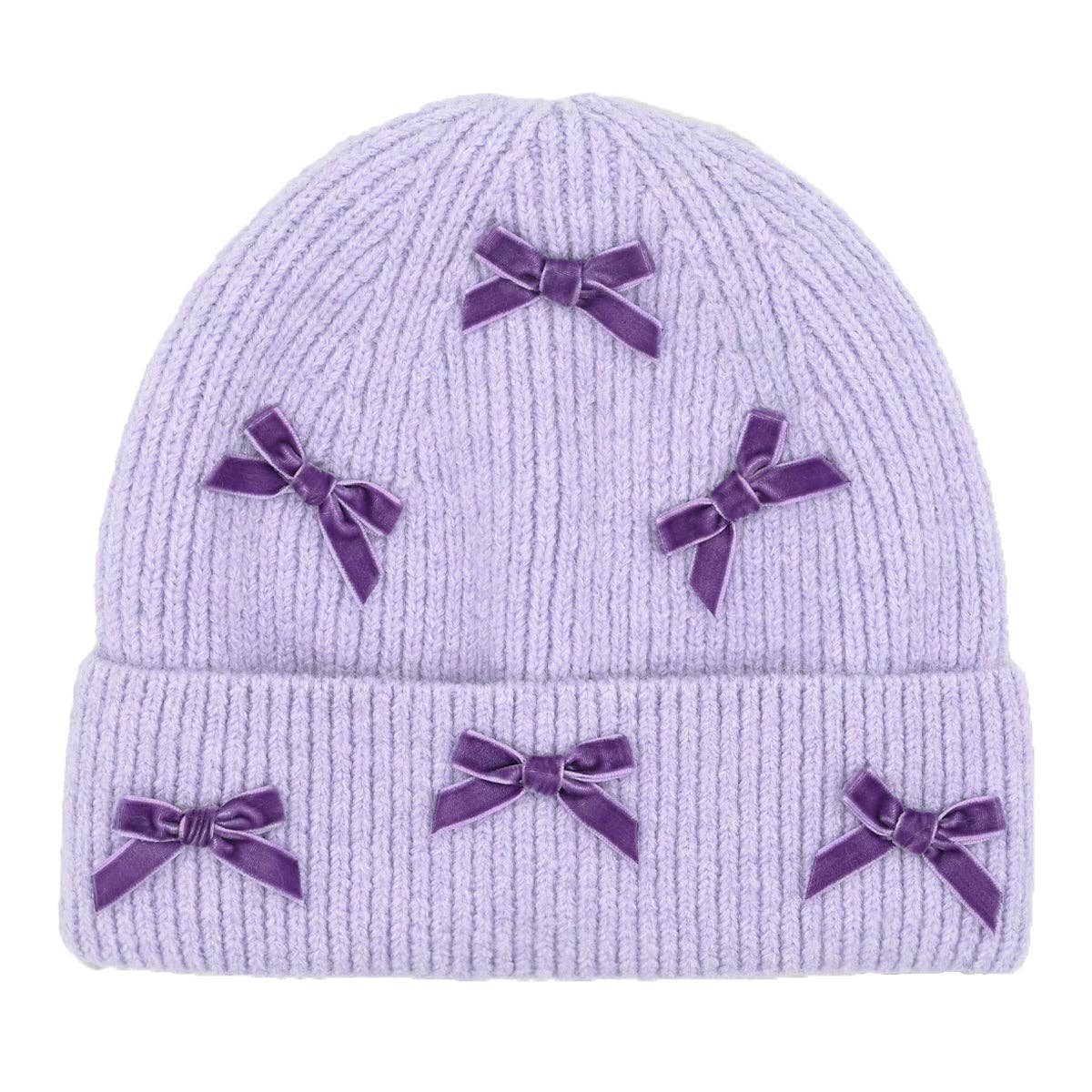 Mini Velvet Bow Cuff C.C Beanie