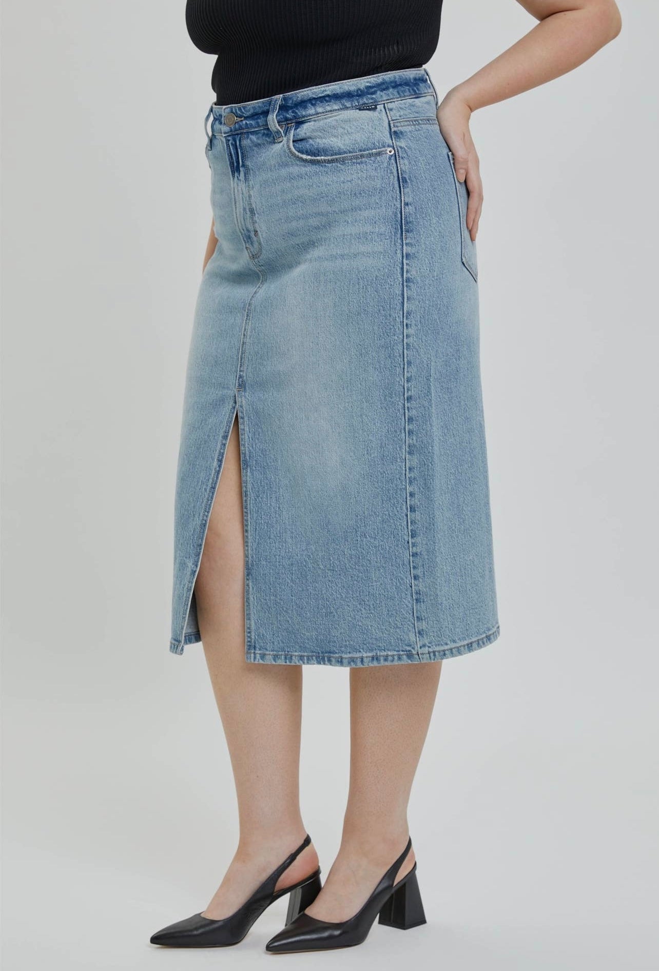 Good Intentions MIDI Denim Skirt