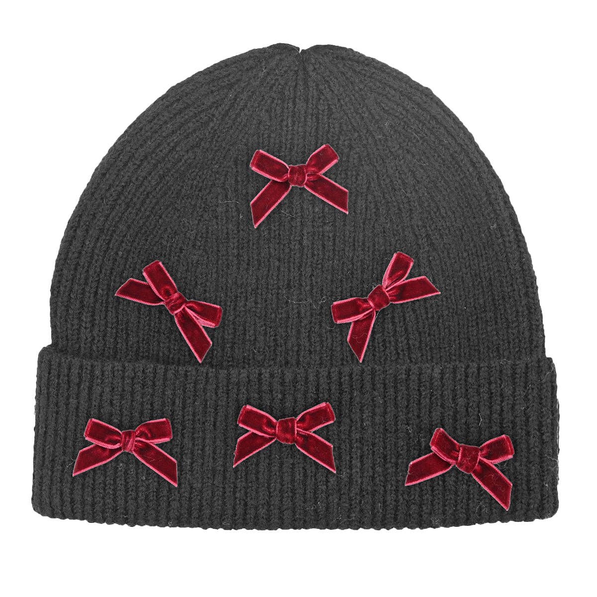 Mini Velvet Bow Cuff C.C Beanie