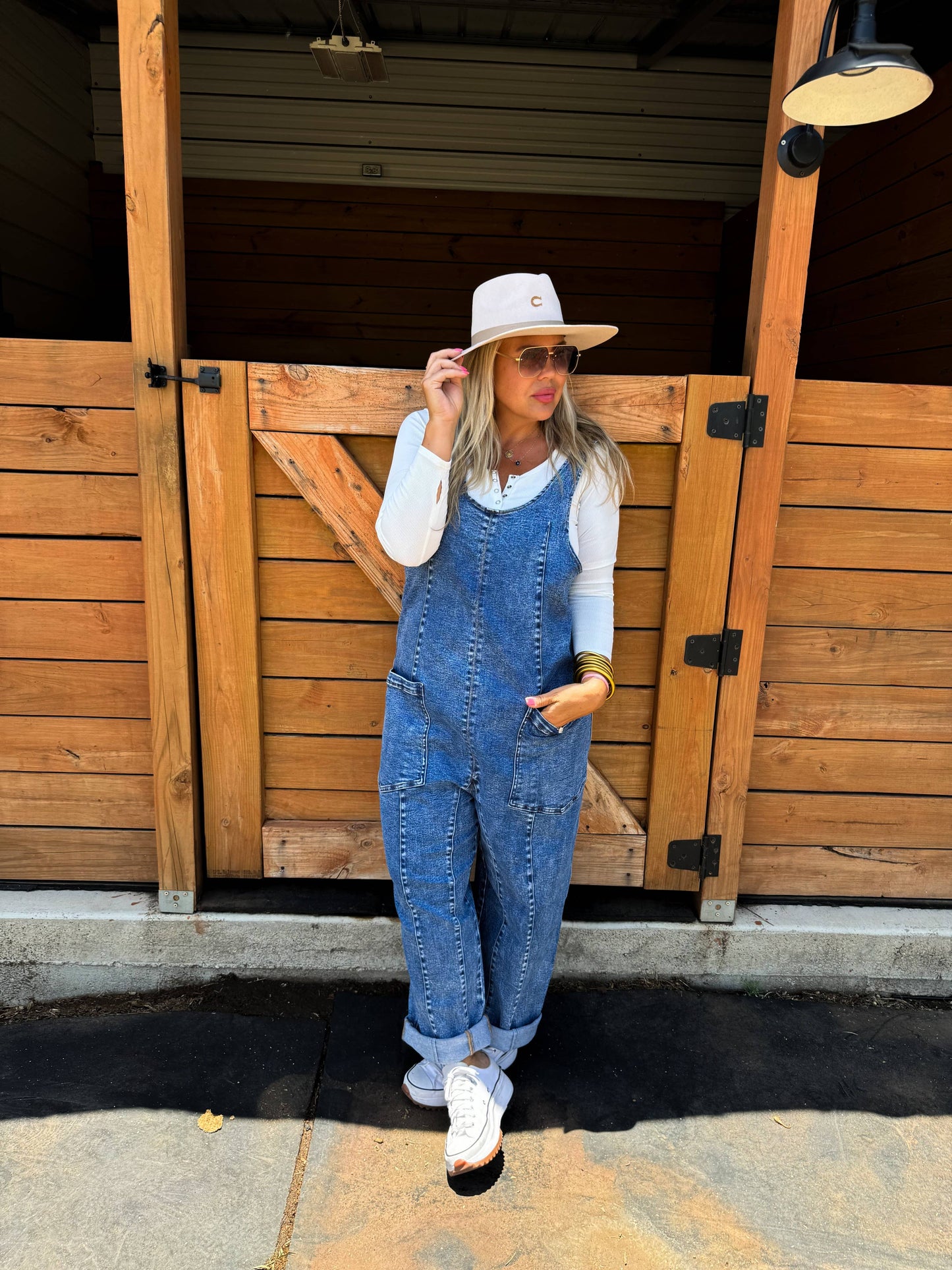 Sunny Days Denim Overalls