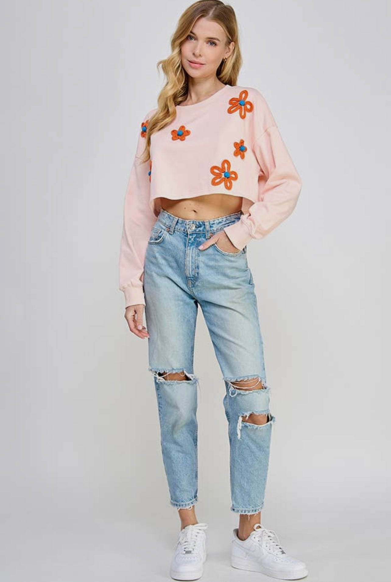 Dare to be Sweet Cropped Sweatshirt