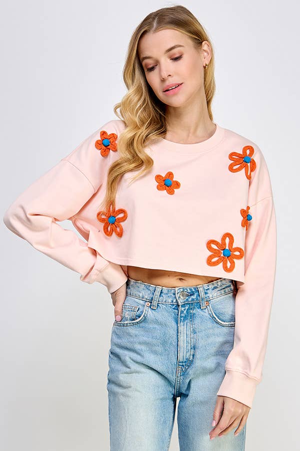 Dare to be Sweet Cropped Sweatshirt